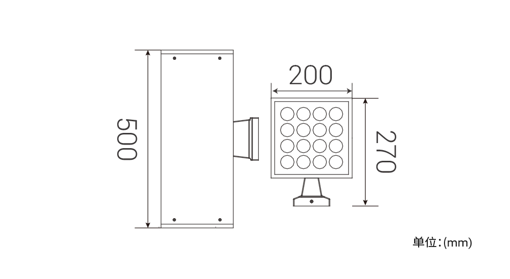 YD-BD-200B  方型壁灯